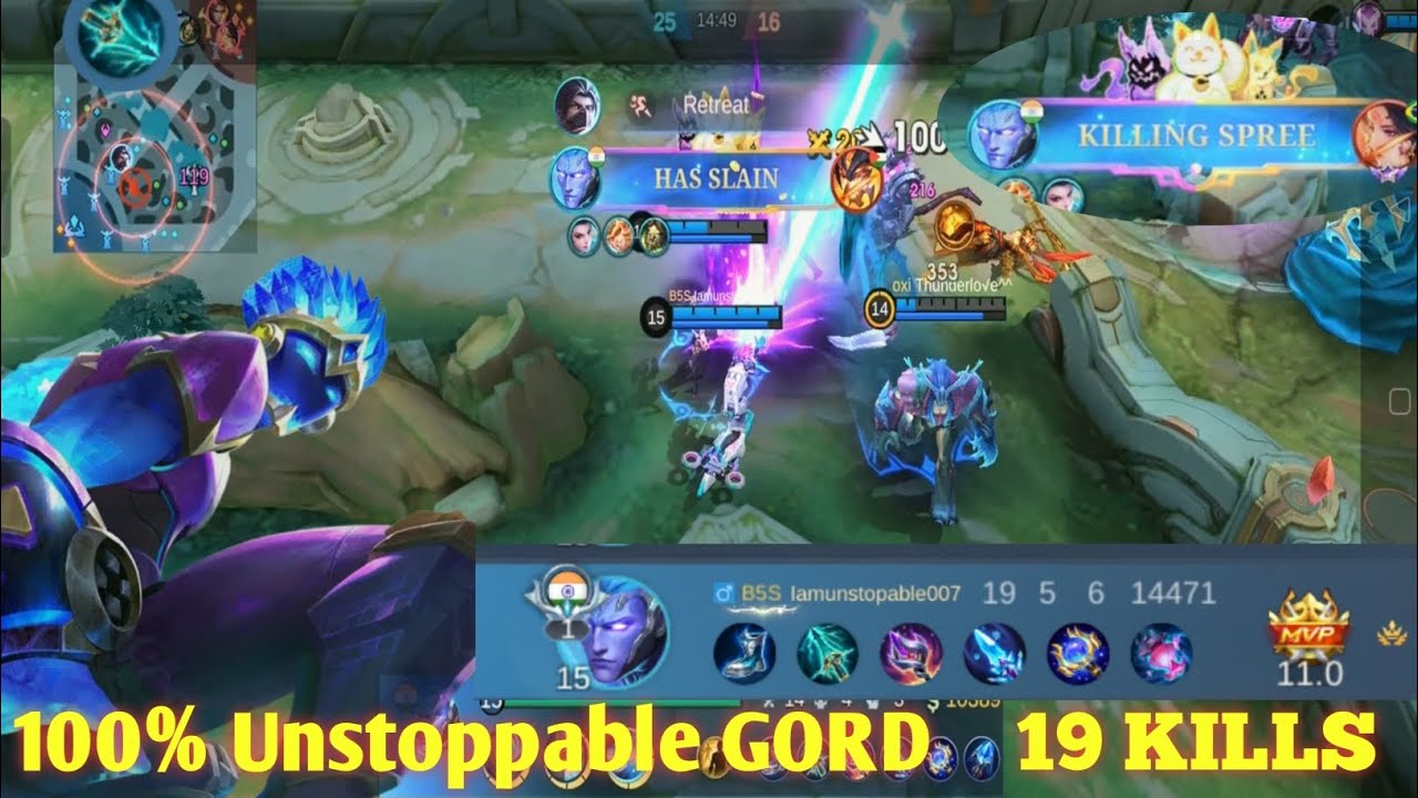 19 Kills Unstoppable Gord!!  Gord Solo Carry the Game - Gord Best Build 2026 | MLBB 