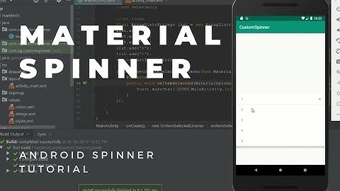 Create Material Spinner in Android app