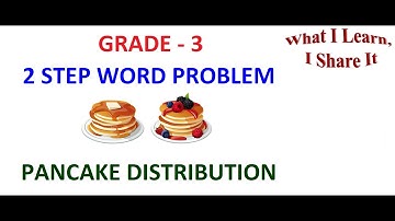 Pancake distribution problem | Grade 3 Math | Word Problem 15 | 2-step word problem