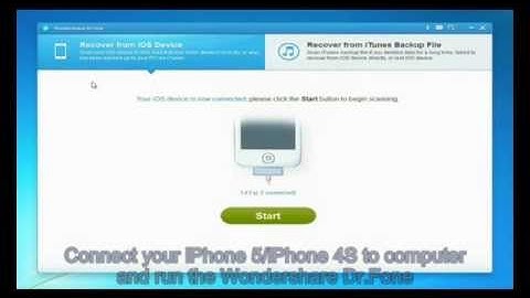 Recover iPhone Lost Photo Video Contact SMS Notes from iPhone 5/4S/4