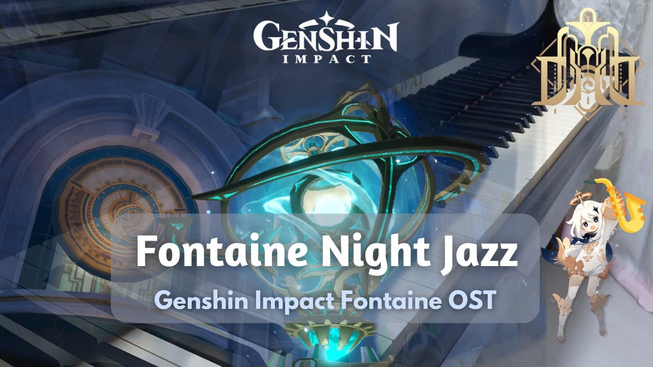 Genshin OST: Coruscating Street (Fontaine Night Jazz) | Piano Cover + Piano Sheet