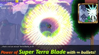 The Super Terra Blade In Terraria Duplicating Projectiles In Terraria Causes Chaos