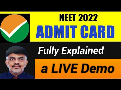 NEET 2022|ADMIT CARD Released by NTA| a Live Demo| Step by Step Explained |DOs & DON'Ts| தமிழில் |