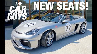 Porsche 718 Spyder Is Back With New Seats! | Thecarguys.tv