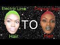 Green Hair To Red Hair Transformation * MUST WATCH*