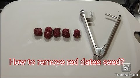 How to remove red dates seed? @chie&nash channel