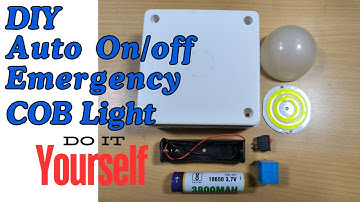 DIY Auto On Off Emergency Light | 4v COB Led Light | Rechargeable Emergency Light | #ledlights #diy