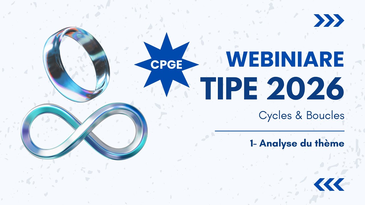 Webinaire TIPE 2026 1 Analyse du thème "Cycle et Boucle" et Critères — free download