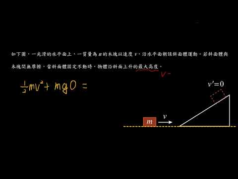 0041 斜坡上的最大高度