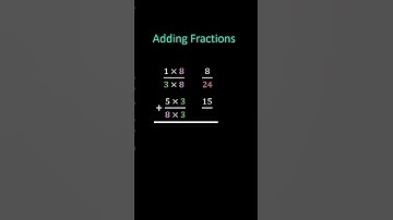 Adding Fractions | Add Fractions with Unlike Denominators #zivamath #maths #math #addingfractions
