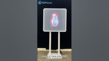 Vertical 3D holographic fan with white cover  #hdfocus #3dhologramfan