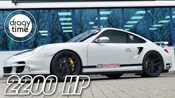 2200 HP Porsche 997 ES2XXX | Extreme fast acceleration from 0-383 Km/h (238 mph) 