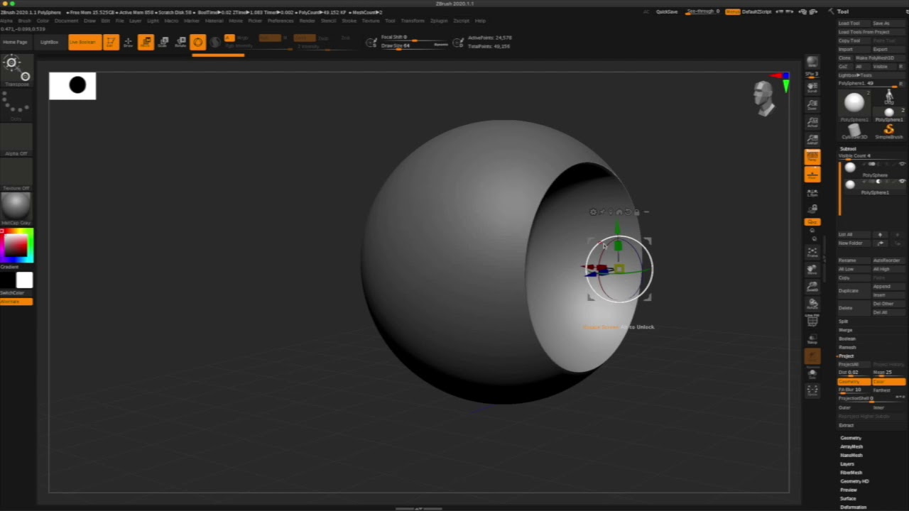 zbrush boolean show issues