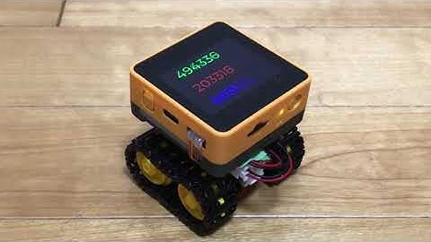 【Core2 AWS】amazonオレンジ色のクローラができました【M5stack】