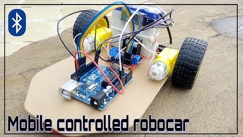 How to make Mobile Bluetooth controlled robot car. Electronic Arduino project.