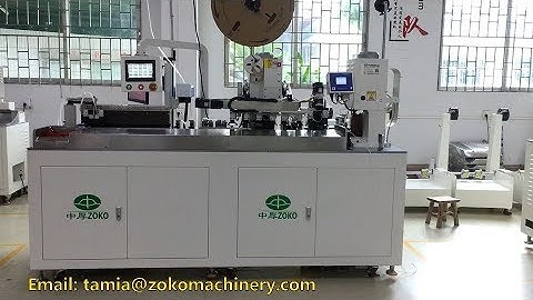 Heat shrink tube insertion and crimping machine with cable printer