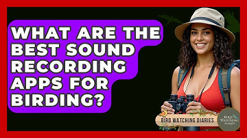 What Are The Best Sound Recording Apps For Birding? - Bird Watching Diaries