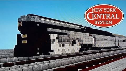 Minecraft New York Central J-3a Empire State Express 4-6-4 Train Tutorial