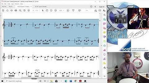 SCQF Level 3 Drumming - Counting in Simple Time TUTORIAL VIDEO
