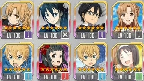 Account Showcase: Characters and Party - Part 1- SAOMD