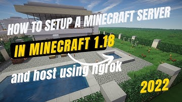How to setup a Minecraft Server in Minecraft 1.18 and publicly host it using ngrok