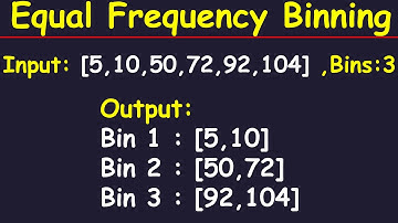 Data Science Tutorial - Equal Frequency Binning Solved Example