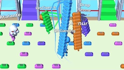 Bridge Race Game Play | Walkthrough All Levels  4 - 6 By QnGaming (Android, iOS)