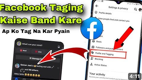 Facebook main tag kaise band kare | Facebook tag band kare | Fb tag