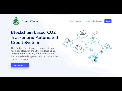 ETH-Blockchain Platform Track Co2 Emission of Industry Automated Credit System