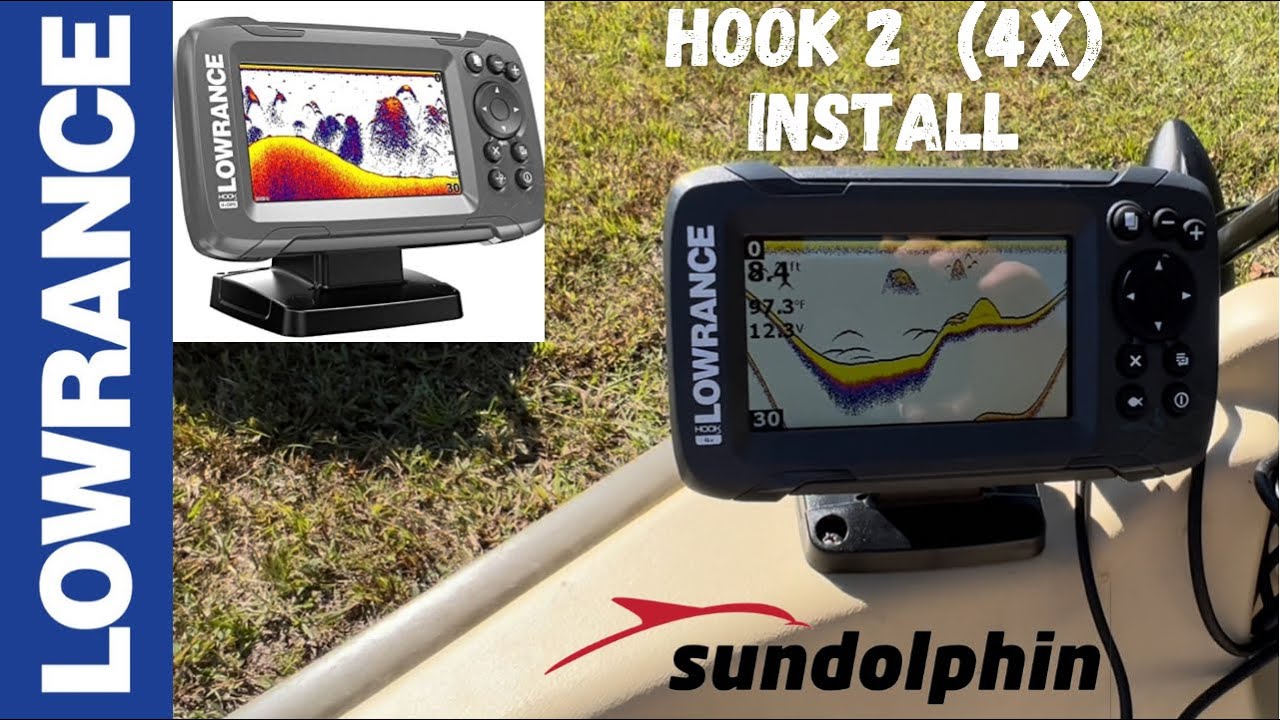 Lowrance Hook2 (4x) Fish Finder Install, perfect for kayaks and