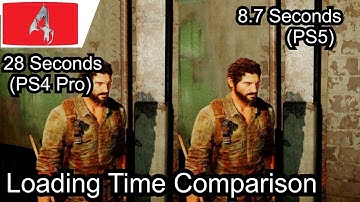 The Last of Us PS4 Pro vs PS5 Backward Compatibility Load Time Comparisons