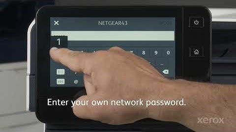 Xerox® VersaLink® B and C Series Devices Set up Wireless Network Connection