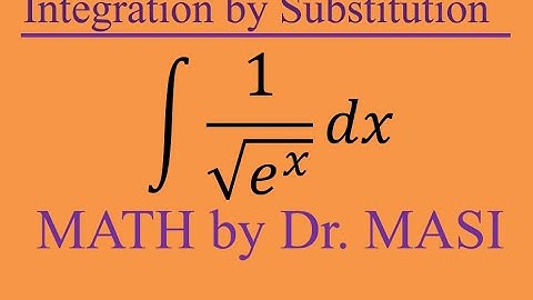 What is the Integral of 1/sqrt(e^x), Substitution Integration, Indefinite Integrate, Calculus
