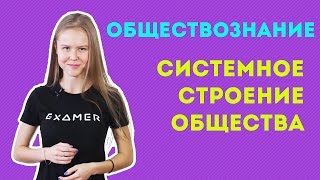 Системное строение общества. ЕГЭ по обществознанию. Экзамер