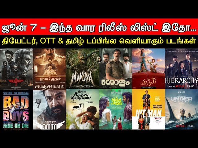 Weekend Release | June 7th - Theatres, OTT & Tamil Dubbing Releases | New Movies | UIpdates class=