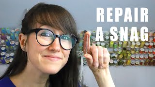 How to Repair a Snag/Loose Threads with Snag-Nab-It Tool