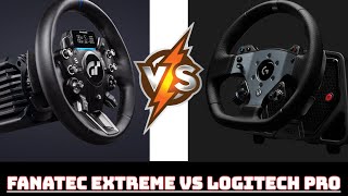 Fanatec Gran Turismo DD Extreme vs.  Logitech G Pro Wheel - Wer geht als Sieger vom Platz?