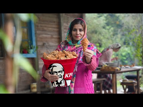 Köydeki En İyi Ev Yapımı KFC Kızarmış Çıtır Tavuk Budu ve Kanatları