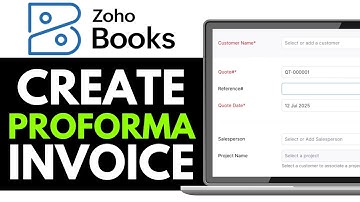 How to Create Proforma Invoice in Zoho Books 2025 (Beginner Guide)