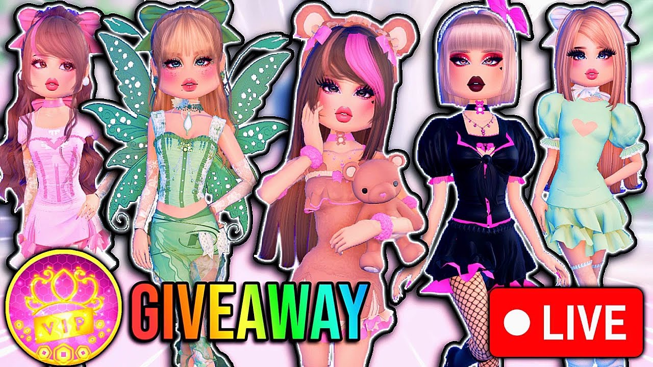 PLAYING DRESS TO IMPRESS GIVING AWAY VIP ROBLOX LIVE YouTube 