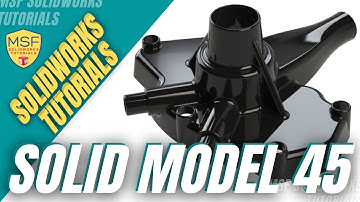 SolidWorks 2025 Tutorial for Beginners #98 | Water Pump-Solid Model 45 in SolidWorks-آموزش سالیدورکس