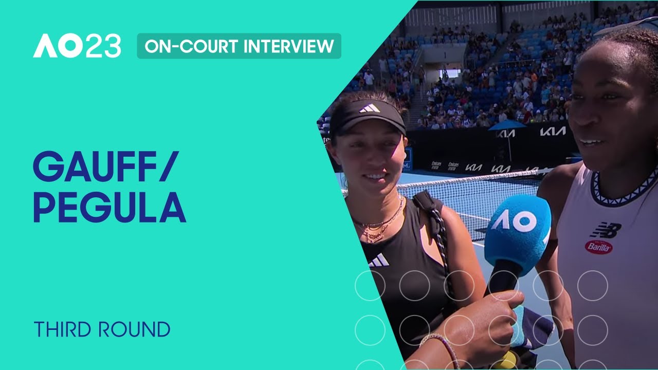 Gauff/Pegula On-Court Interview Australian Open 2023 Third Round pic