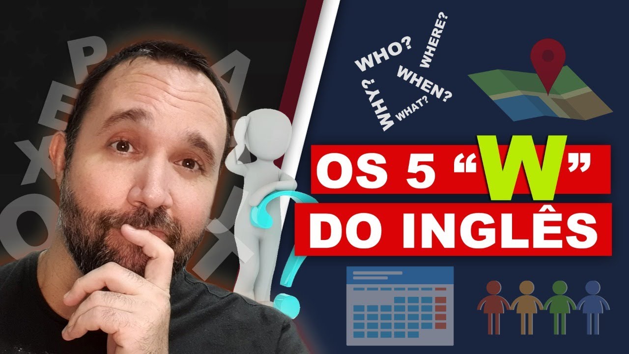#23 Aula de Inglês - Where, What, When, Why, Who - YouTube