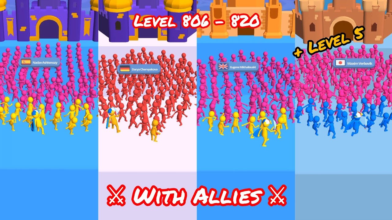 Join Clash 3d l So many enemy l Level 806 - 820 l Mizoshki Gaming - YouTube