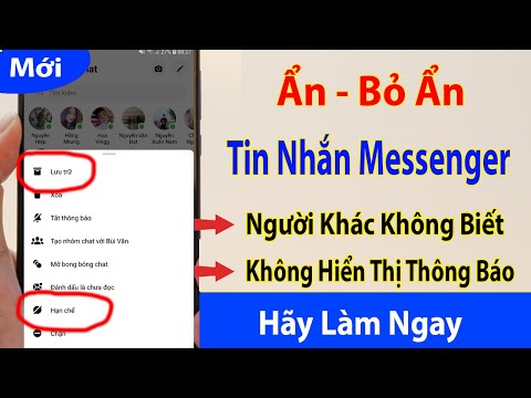 Video: Bạn có thể ẩn tin nhắn trên messenger không?