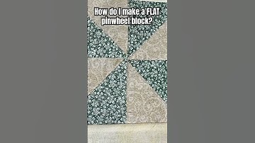 Trick for flat pinwheel block promo