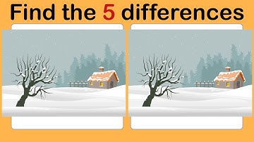Look and Find 5 Differences No118 Nature3 | Spot the difference | Illustration Game | Image Game