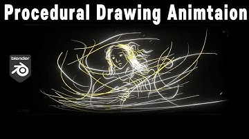 Procedural Drawing Animation using Switch Nodes (Geometry nodes, Blender)