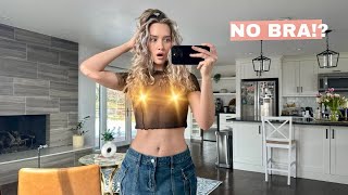 4K Transparent Try-On Haul | Sexy See-Through Shirts