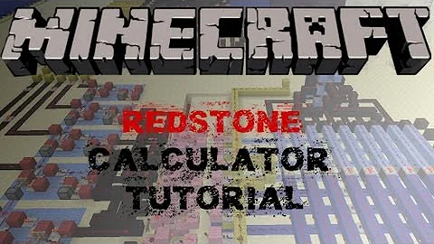 Minecraft Tutorial: HOW TO BUILD A REDSTONE CALCULATOR (1.6+ / 1.7+) - Vanilla Minecraft Tutorial